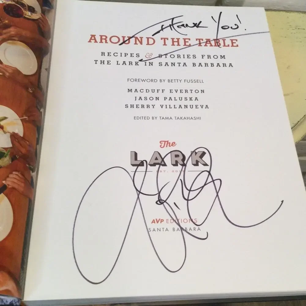 cookbook around table
